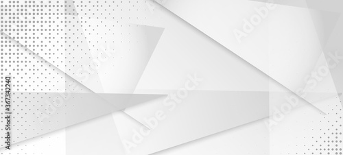 Halftone Minimal Gray Vector Background. Geometric Dots Texture. 