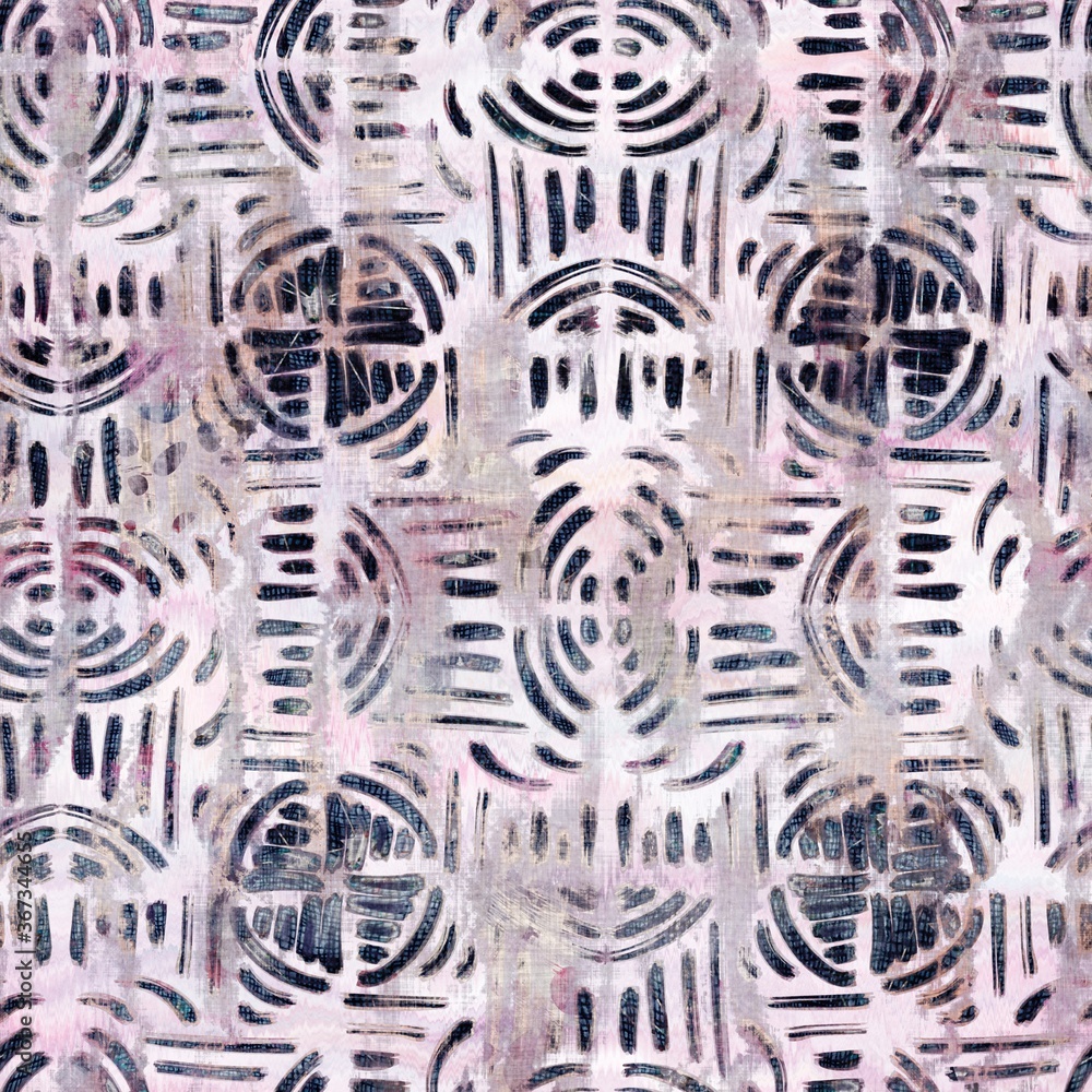 Seamless mixed media collage design in old aged worn look. Intricate design overlaid, mottled, and distressed on fabric texture. Seamless repeat raster jpg pattern swatch. Seamless mixed media collage design in old aged worn look. Intricate design overlaid, mottled, and distressed on fabric texture. Seamless repeat raster jpg pattern swatch.