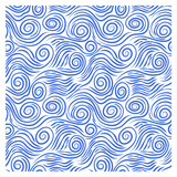 Seamless pattern of swirling waves of the acute form. 