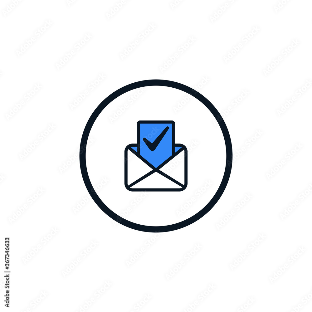 Email right Icon, right mailing, right e-mail address icon Email right Icon, right mailing, right e-mail address icon
