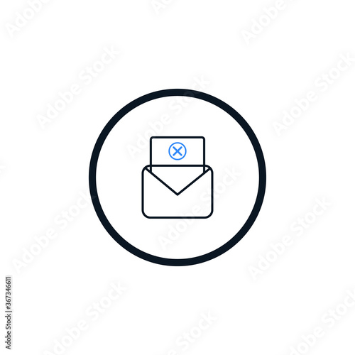 Email Spamming Icon, Spam mailing, wrong e-mail address icon