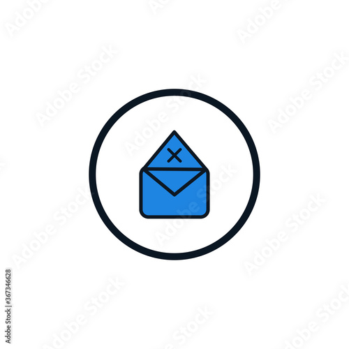 Email Spamming Icon, Spam mailing, wrong e-mail address icon