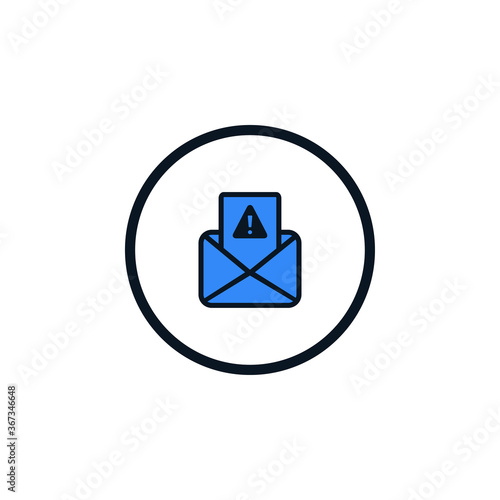 Email Spamming Icon, Spam mailing, wrong e-mail address icon