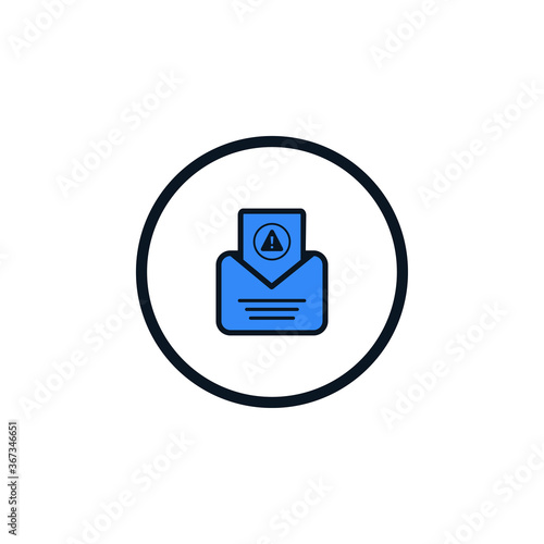 Email Spamming Icon, Spam mailing, wrong e-mail address icon