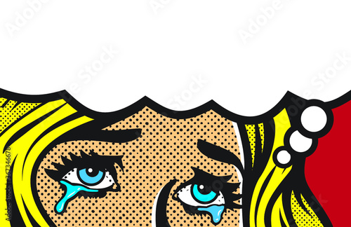 Pop art woman