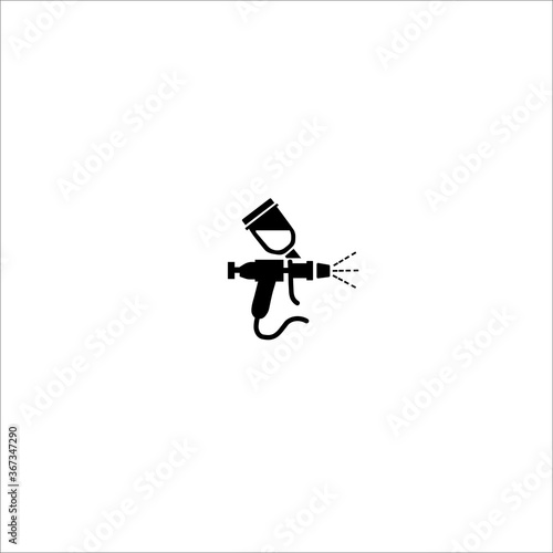 color spray, isolated icon on white background, auto service
