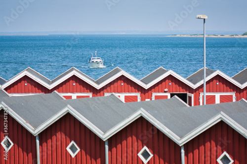 colorful houses on the beach