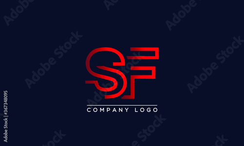 Creative letters SF or FS Logo Design Vector Template. Initial Letters SF Logo Design	