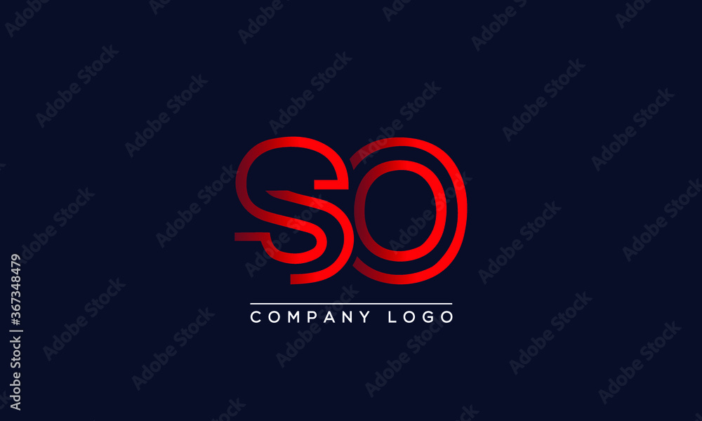 Creative letters SO or OS Logo Design Vector Template. Initial Letters SO Logo Design Creative letters SO or OS Logo Design Vector Template. Initial Letters SO Logo Design