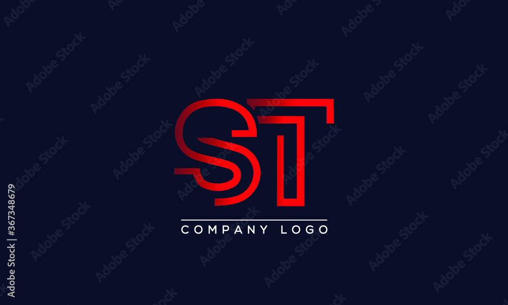 Creative letters ST Logo Design Vector Template. Initial Letters ST Logo Design Creative letters ST Logo Design Vector Template. Initial Letters ST Logo Design