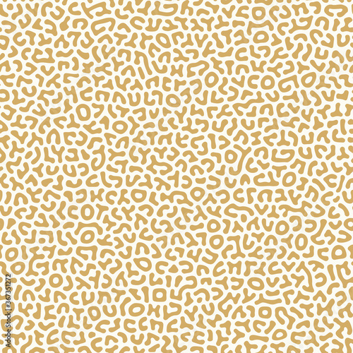 Faux ABC doodles, abstract spots seamless vector pattern