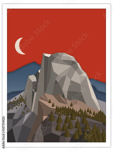 dome mountain | postcard template