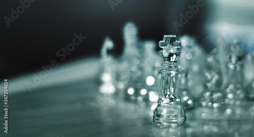 king of chess game to leader and strategy board game