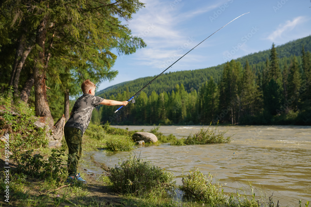 fishing on the river fishing on the river
