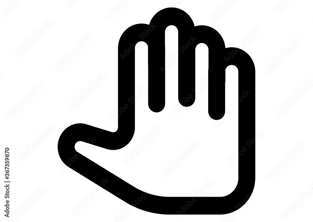 Palm, Hand icon vector, filled flat sign, solid pictogram isolated on white, logo illustration Palm, Hand icon vector, filled flat sign, solid pictogram isolated on white, logo illustration