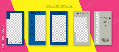 Modern Stories Vector Background.