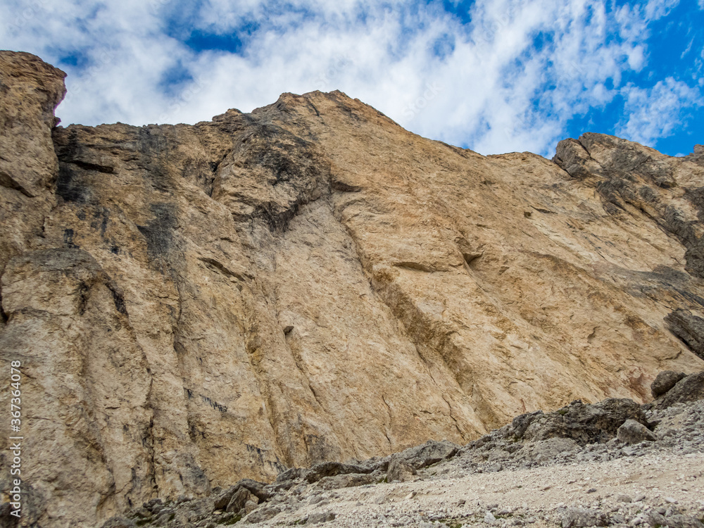 Rotwand and Masare via ferrata in the rose garden in the Dolomites
