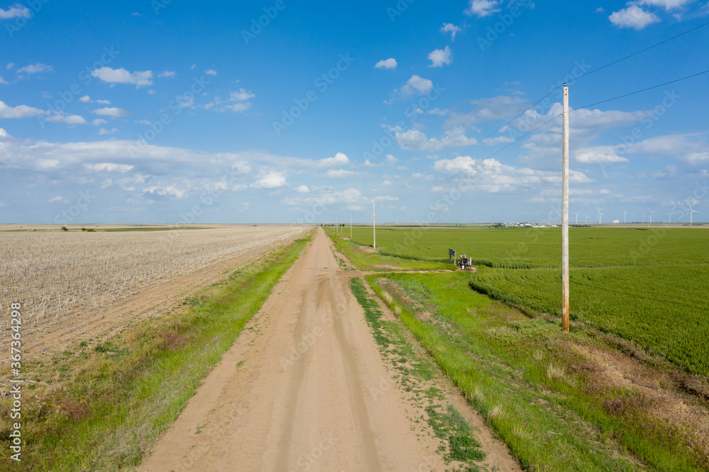 Dirt road in the Great Plains