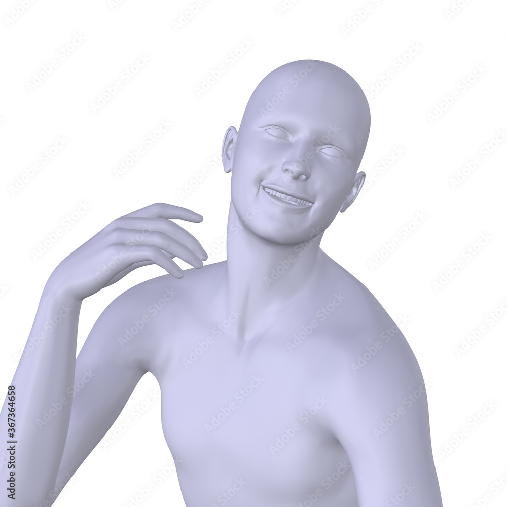 White 3d human model White 3d human model
