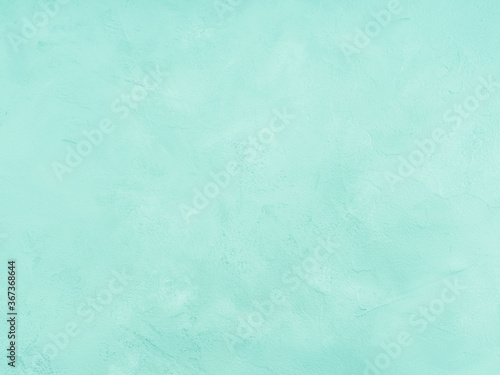 Turquoise textured painted concrete background