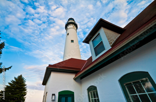 Wallpaper Mural The Tall Wind Point Lighthouse on Racine Habor, Wind Point, Wisconsin, USA Torontodigital.ca