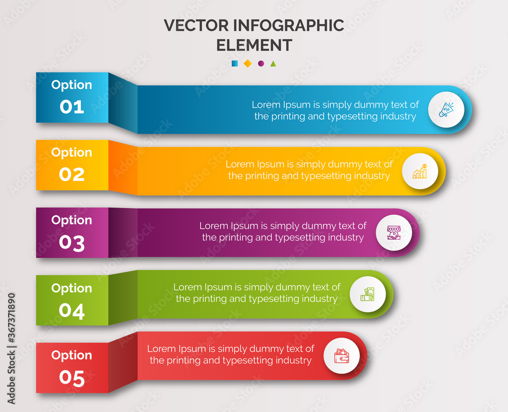 Fototapeta premium modern design template for infographics