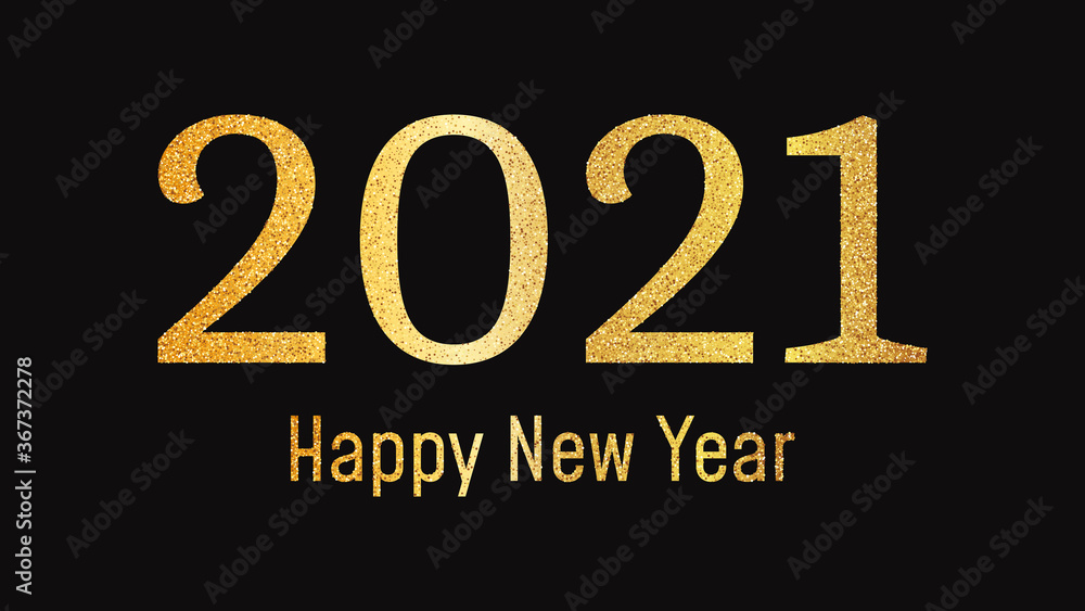 2021 Happy New Year gold background 2021 Happy New Year gold background