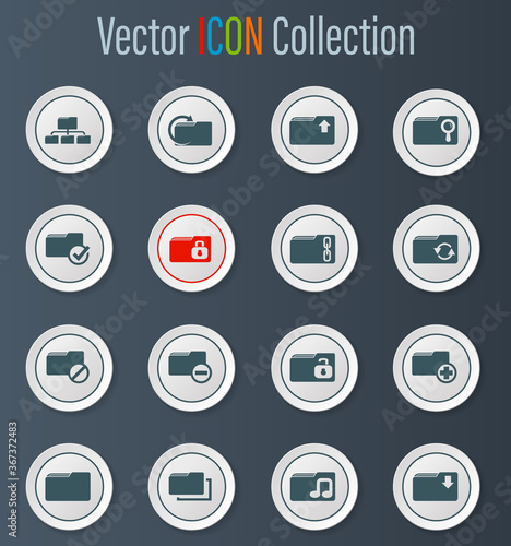 Folder icons set