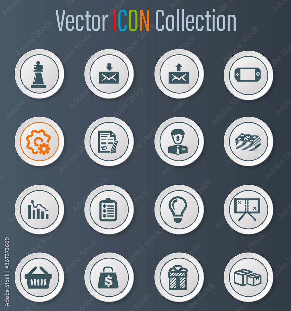 Marketing icons set Marketing icons set