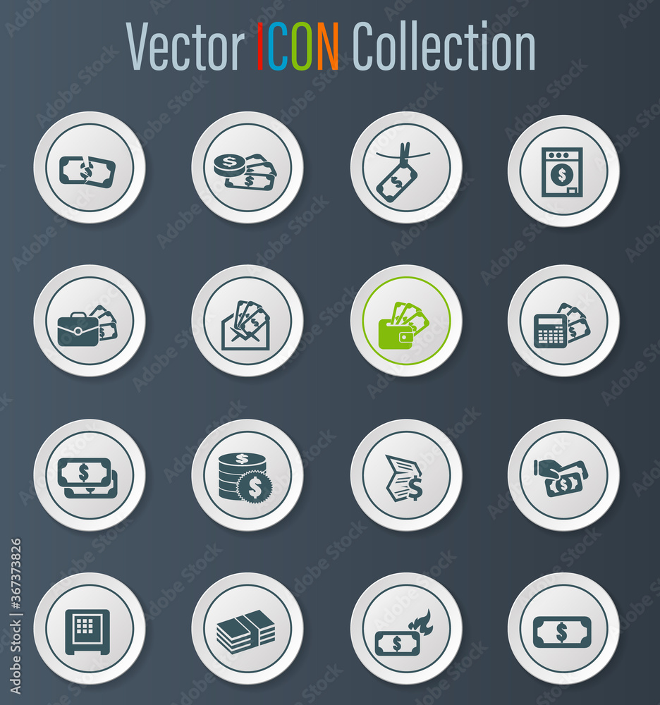 Money icon set Money icon set