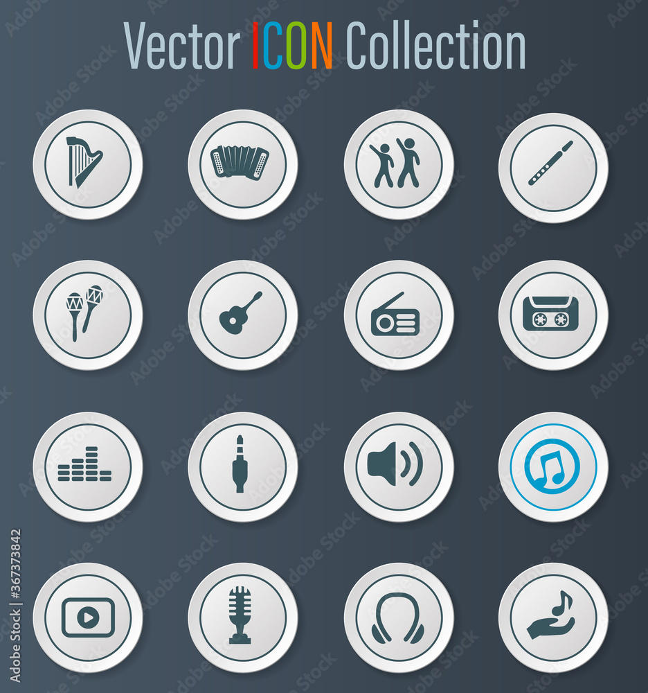 Disco Or Club icons set Disco Or Club icons set