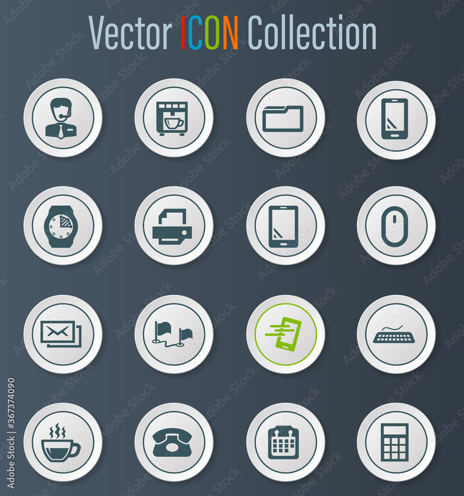 Office icons set Office icons set