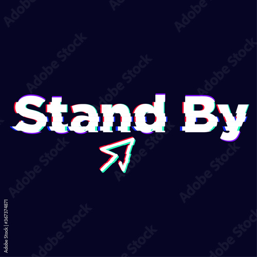 Logo created for streamers who perform their live shows and need to place an image while solving a technical problem and must be absent for a short period of time