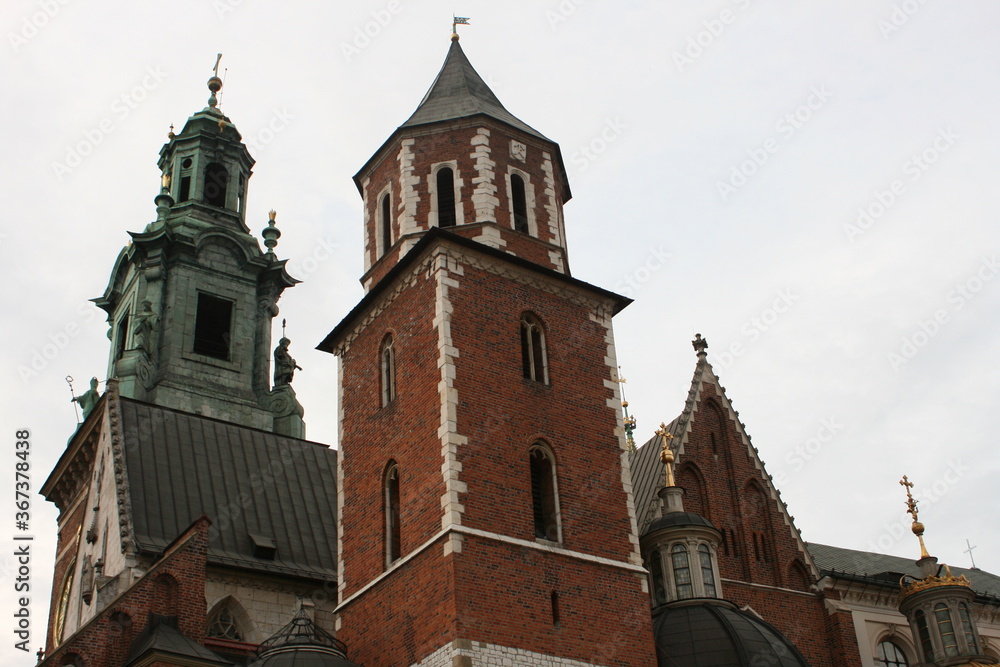 Die Kathedrale am Wawelschloss in Krakow. Cracow. Wawel Krakau.