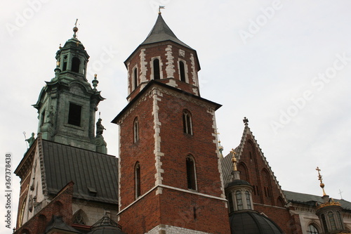 Die Kathedrale am Wawelschloss in Krakow. Cracow. Wawel Krakau.
