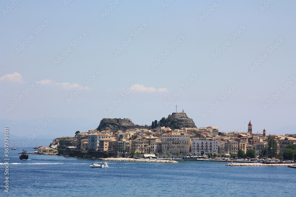 Naklejka premium Korfu-Insel. Griechenland