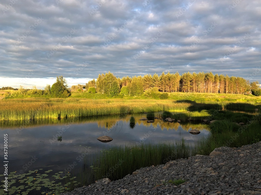 landscape with lake landscape with lake