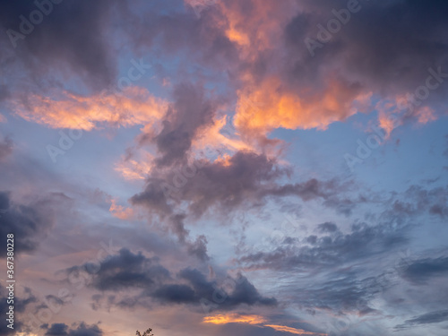 clouds at sunset background texture
