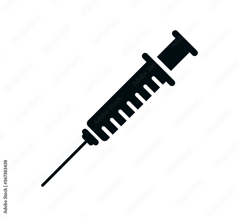 Syringe icon vector logo design template Syringe icon vector logo design template
