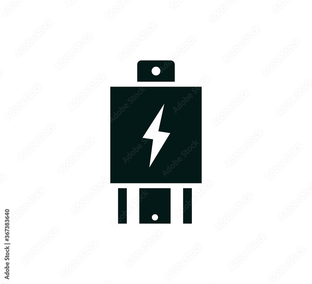 Relay plug icon vector logo design template Relay plug icon vector logo design template