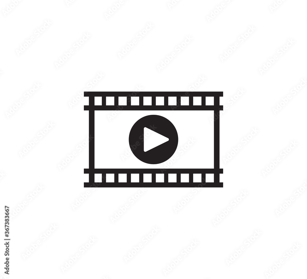 Video icon vector logo illustration flat style trendy Video icon vector logo illustration flat style trendy