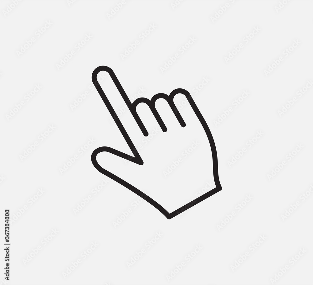 Touchscreen icon vector logo design template Touchscreen icon vector logo design template