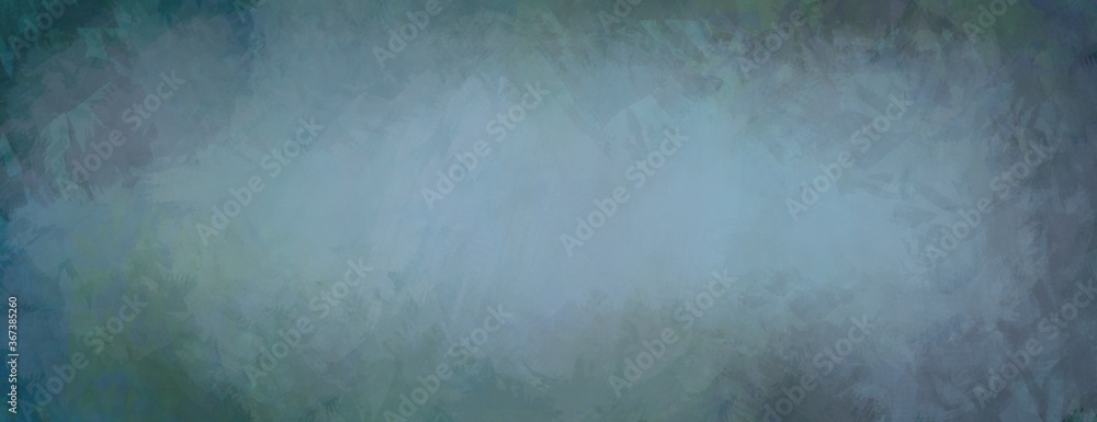 Abstract soft focus gradient blurred wide panorama background hand painted grunge loose textural painterly header in jewel tones