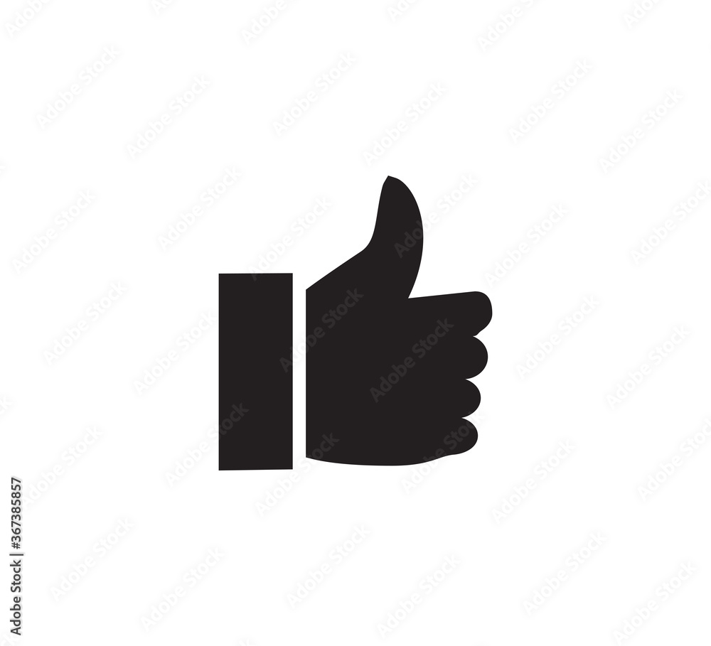 Thumb like icon vector logo design template Thumb like icon vector logo design template