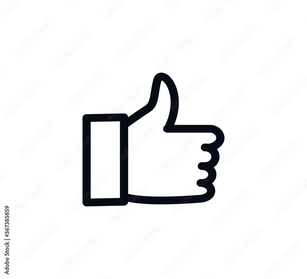 Thumb like icon vector logo design template Thumb like icon vector logo design template