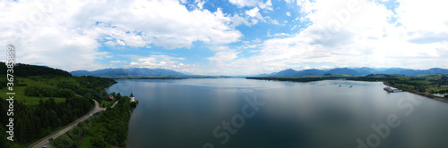 Aerial view of Liptovska Mara reservoir in Slovakia © Peter