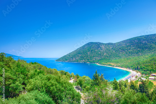 Antisamos beach in Kefalonia island, Greece © adisa
