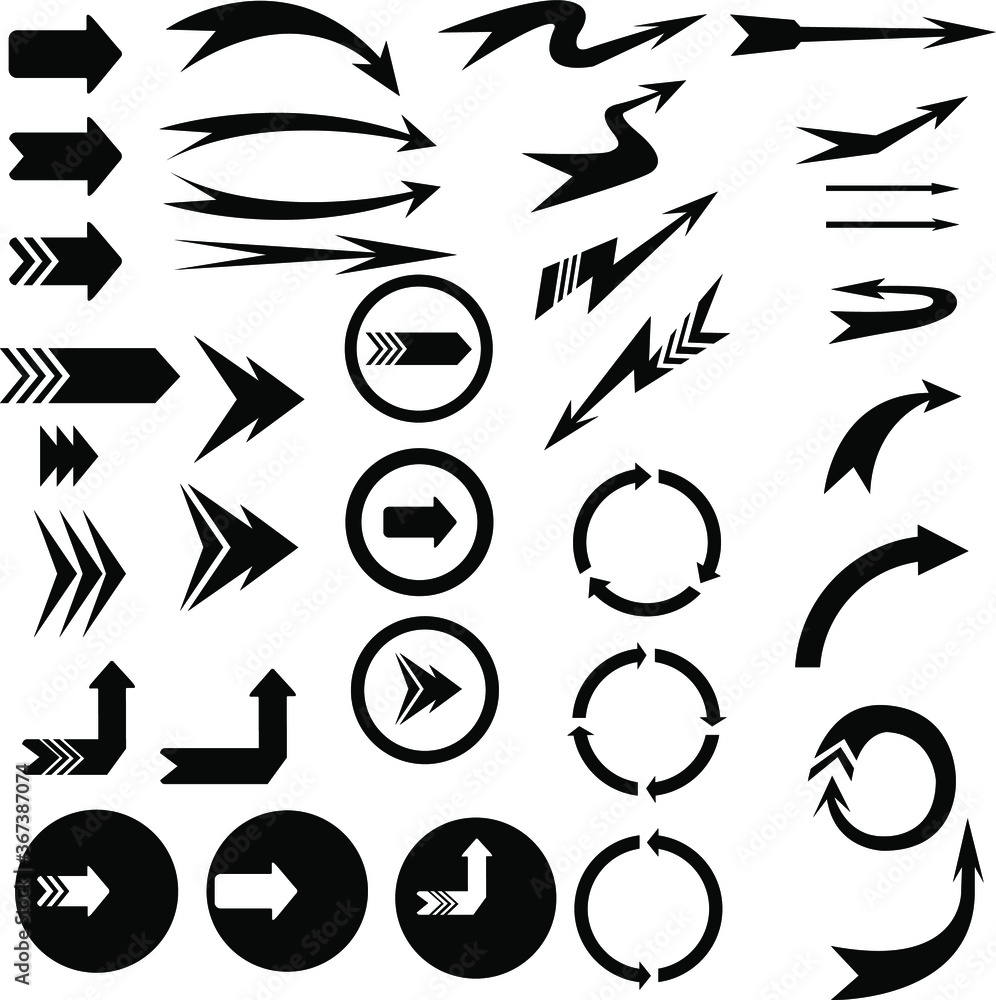 set of arrow icons