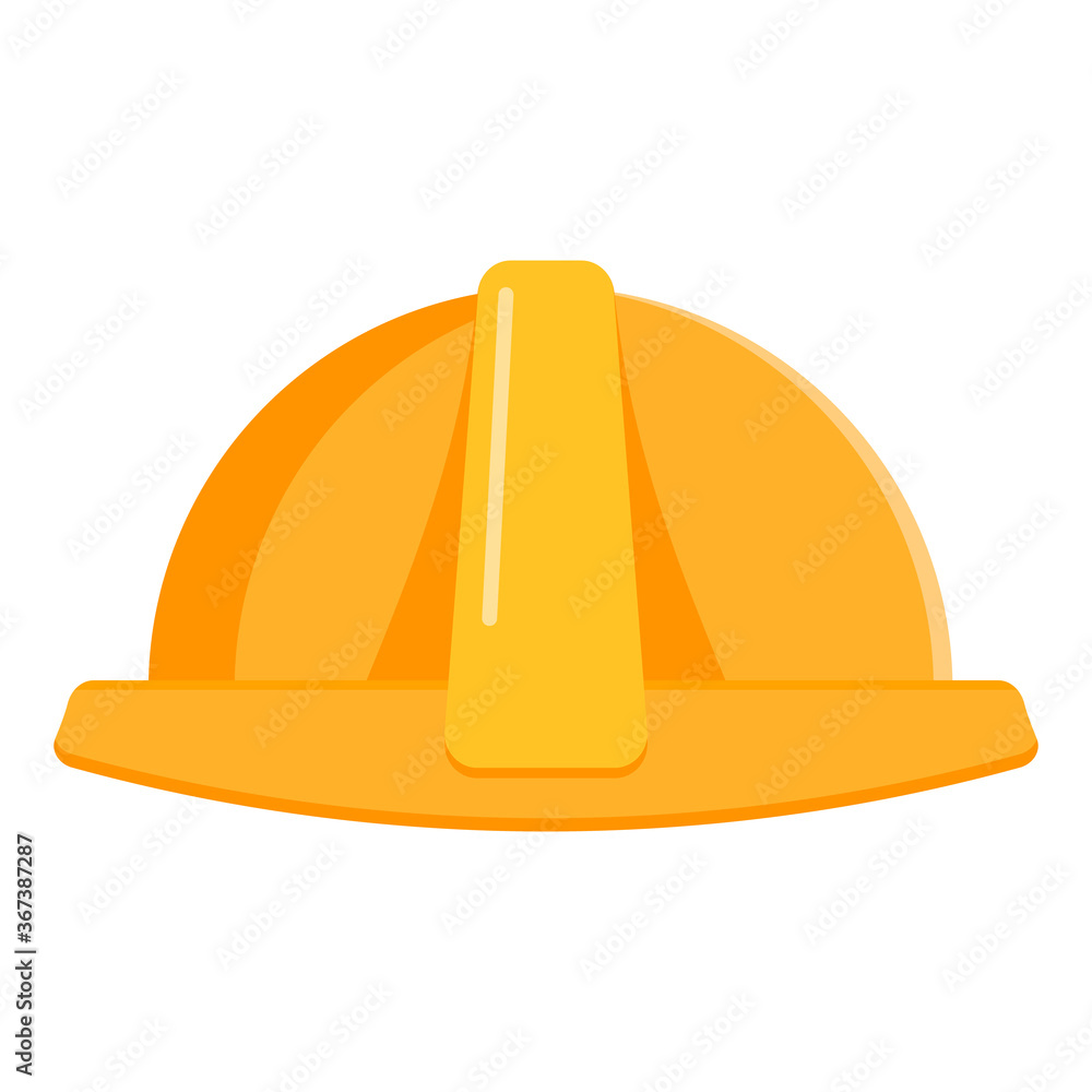 Helmet Builder Icon isolated on white background. Vector illustration. Helmet Builder Icon isolated on white background. Vector illustration.