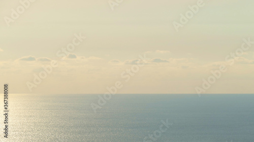 Sun reflections in the Cantabrian Sea  Basque Country.